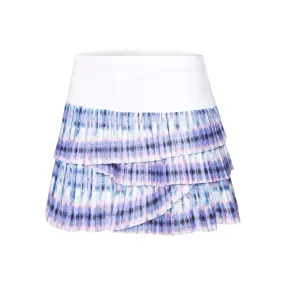 Batik Pleated Scallop Falda Mujeres