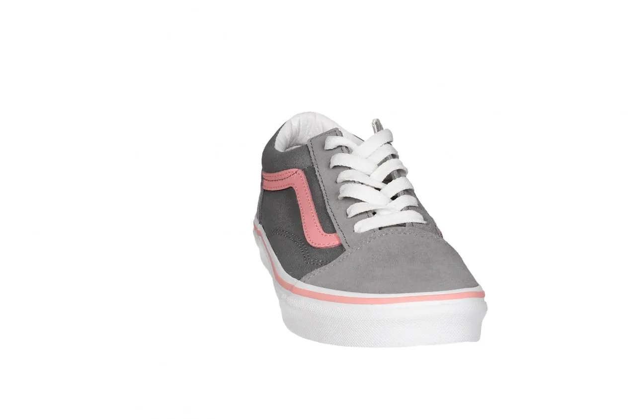 Blucher Nobuck/lona Gris Anagrama Rosa Piso Blanco