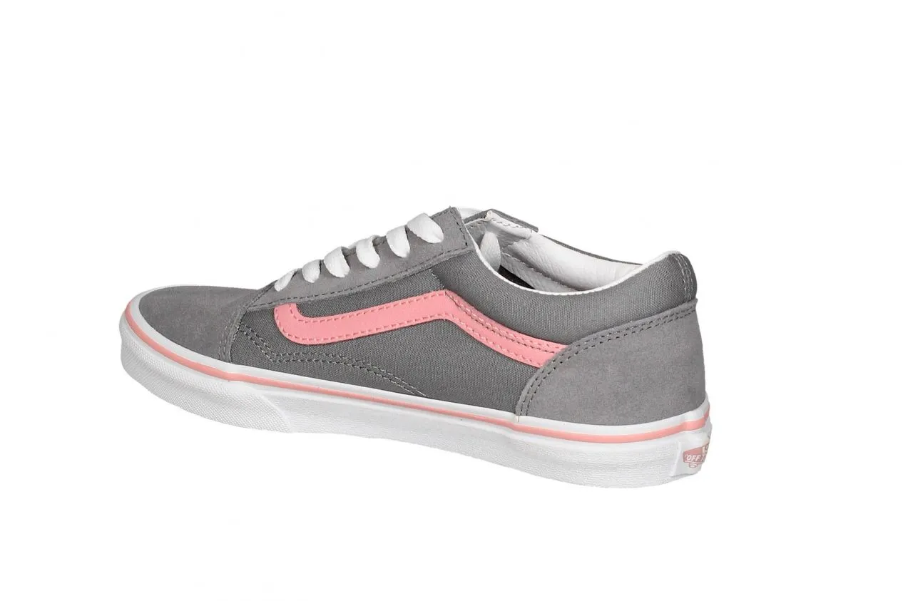 Blucher Nobuck/lona Gris Anagrama Rosa Piso Blanco