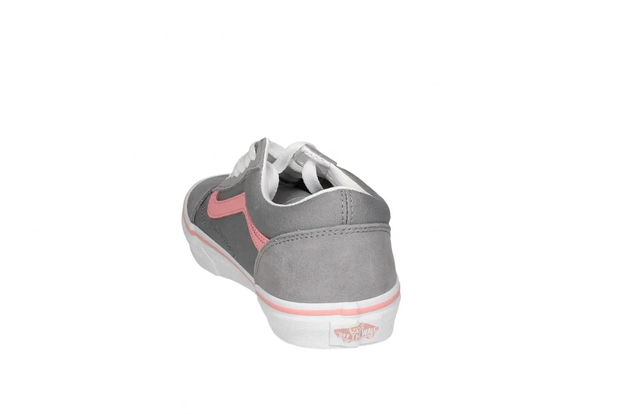 Blucher Nobuck/lona Gris Anagrama Rosa Piso Blanco