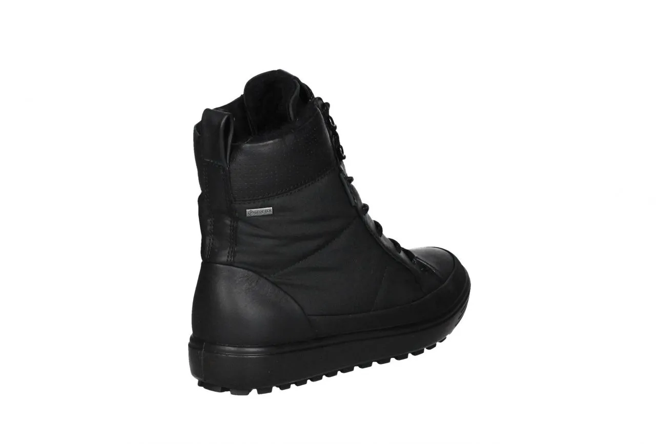 Bota Cordon/cremallera Nobuck/nilon Negro Gore-tex