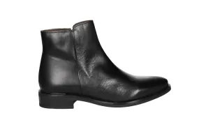 Botin Cremallera Grabado Negro