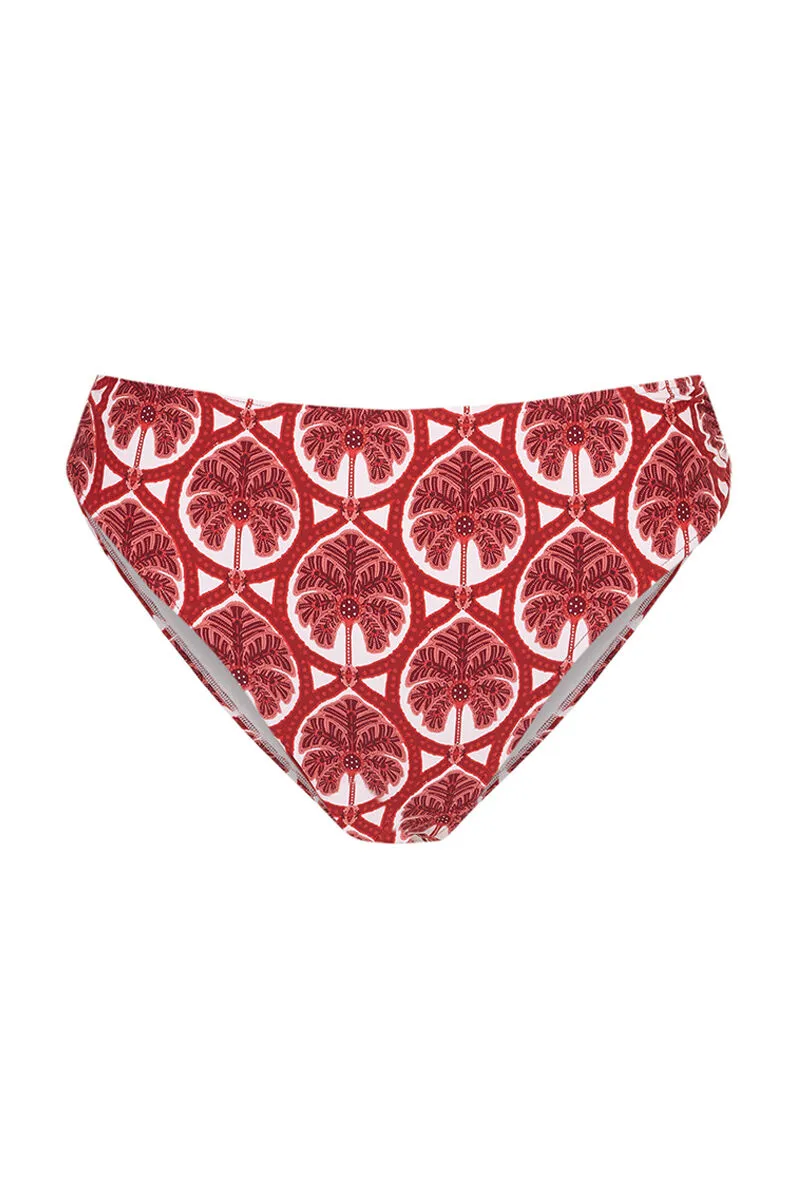 Braga bikini alta clásica rojo