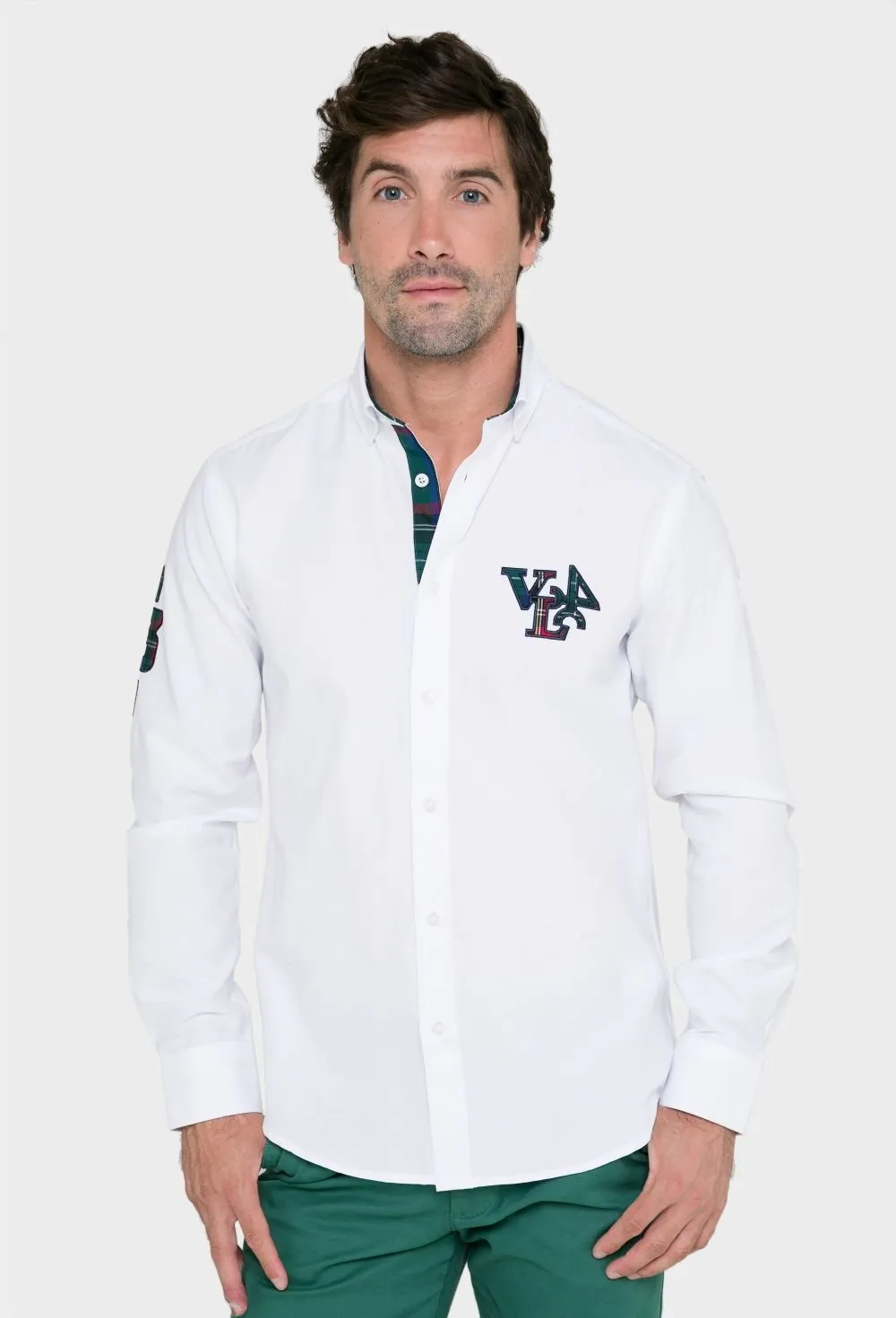 Camisa bordados Valecuatro color blanco