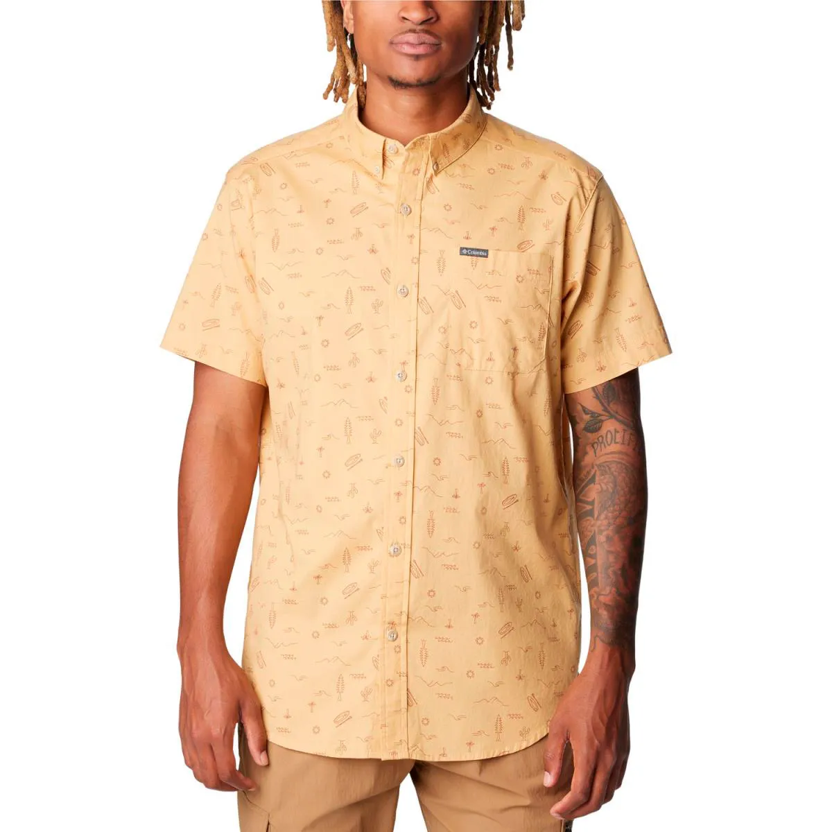 Camisa columbia Rapid Rivers Printed SS Shirt