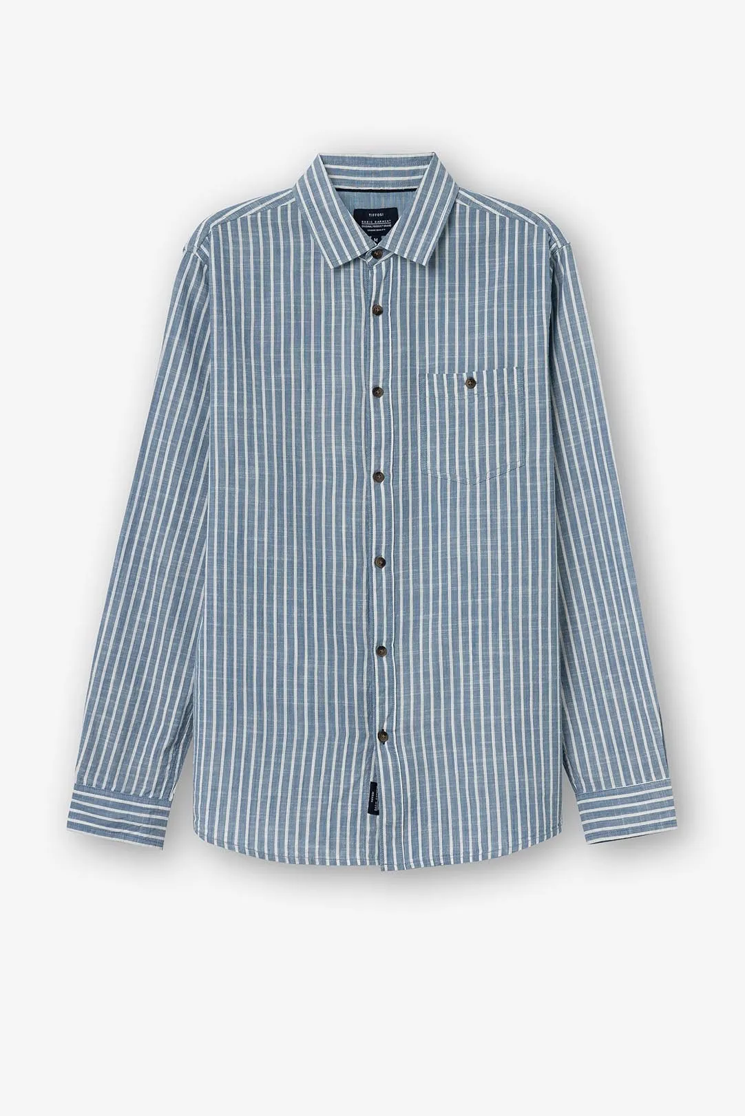 CAMISA HOMBRE RAYAS KIMBY AZUL