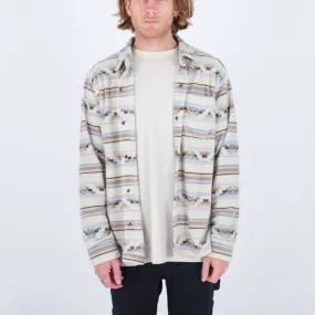 Camisa Hurley: Santa Cruz Windchill LS (Bone)