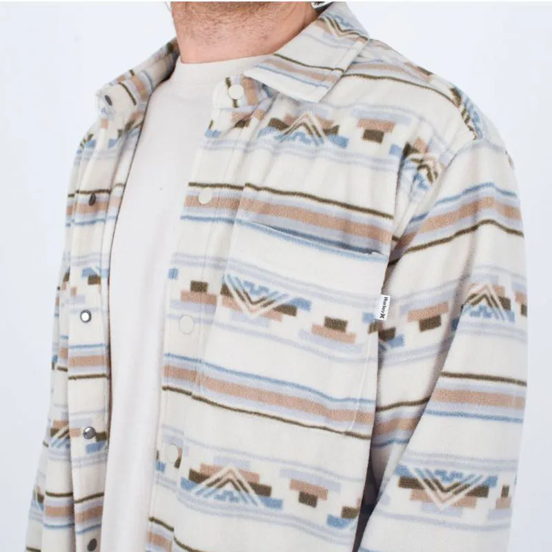 Camisa Hurley: Santa Cruz Windchill LS (Bone)