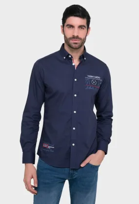 Camisa modelo Authentic Polo color azul marino