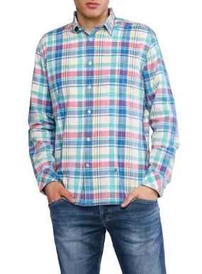 camisa pepe jeans daniel azul para hombre