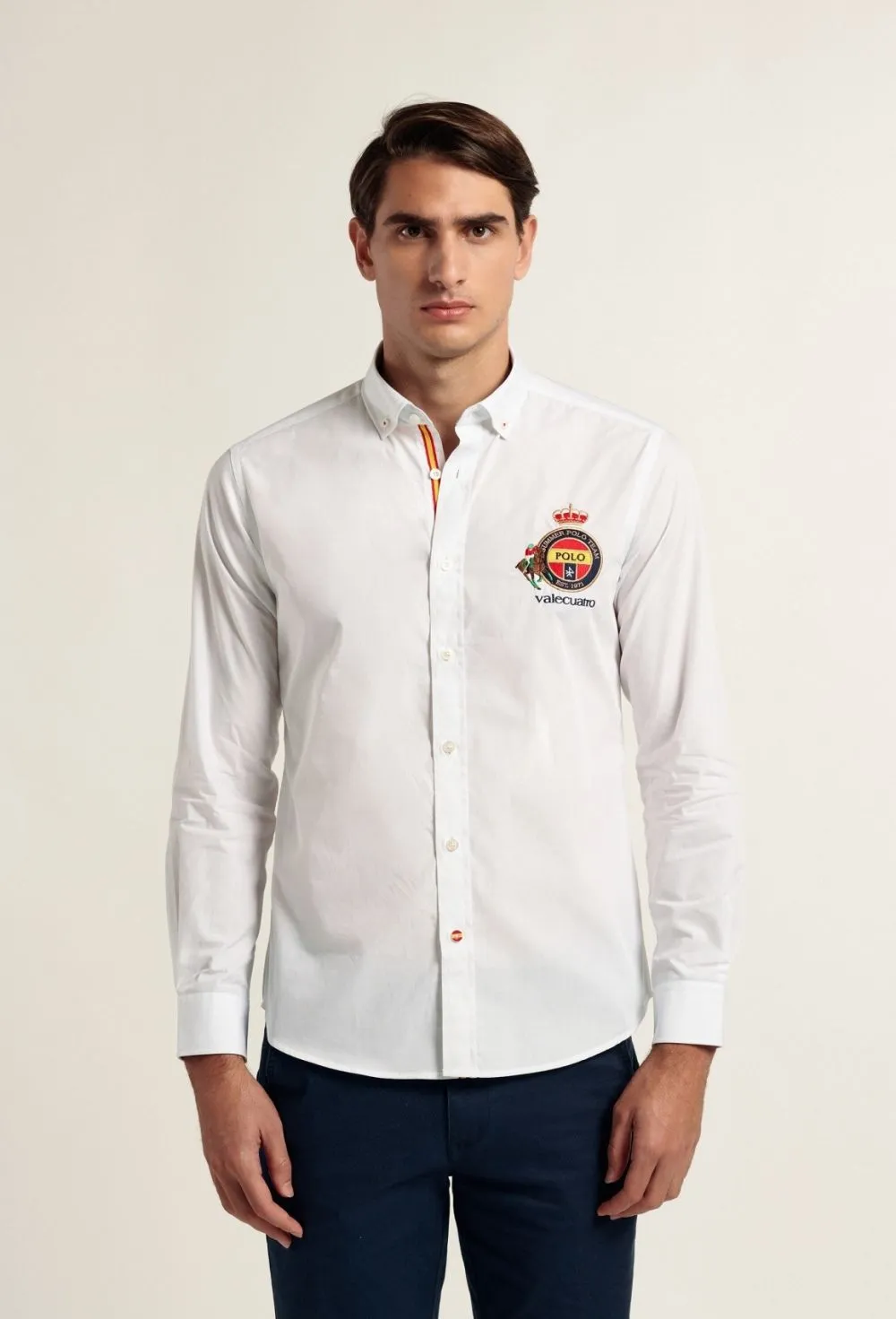 Camisa polo ESP color blanco