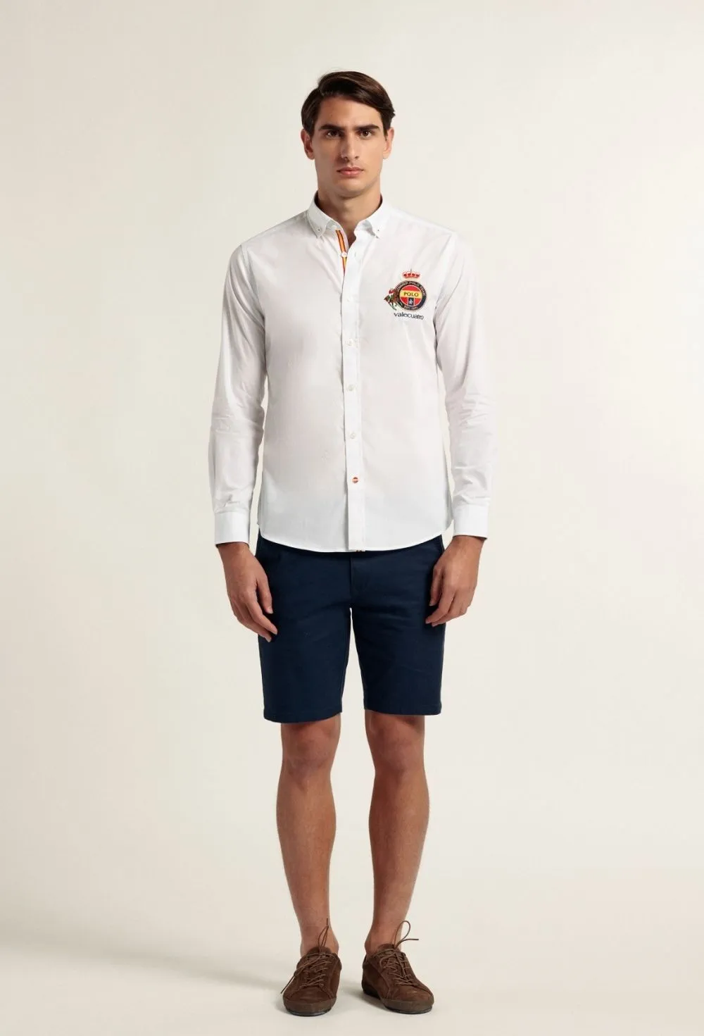 Camisa polo ESP color blanco