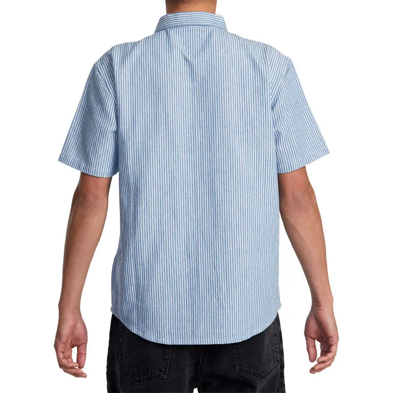 Camisa RVCA: Dayshift Stripe Wvtp (Chambray)