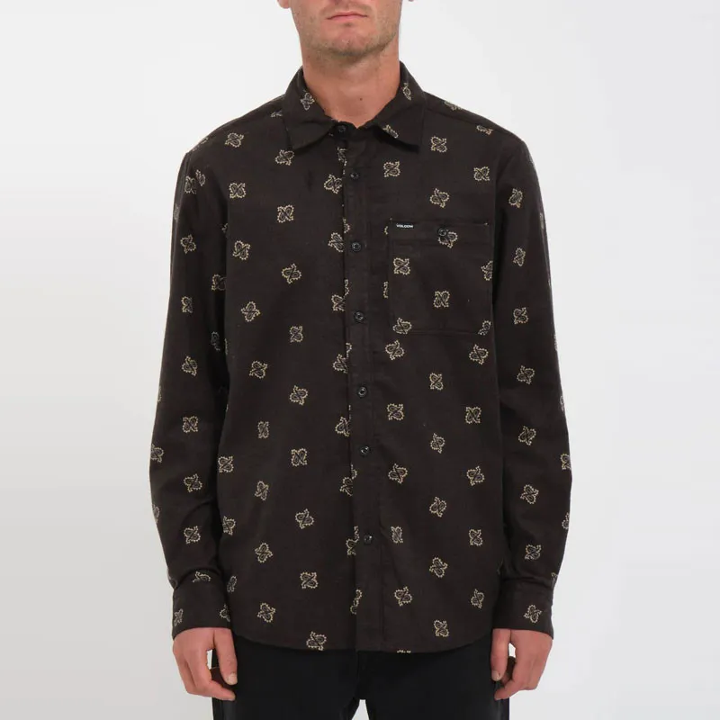 Camisa Volcom: Casbah Woven LS (Stealth)