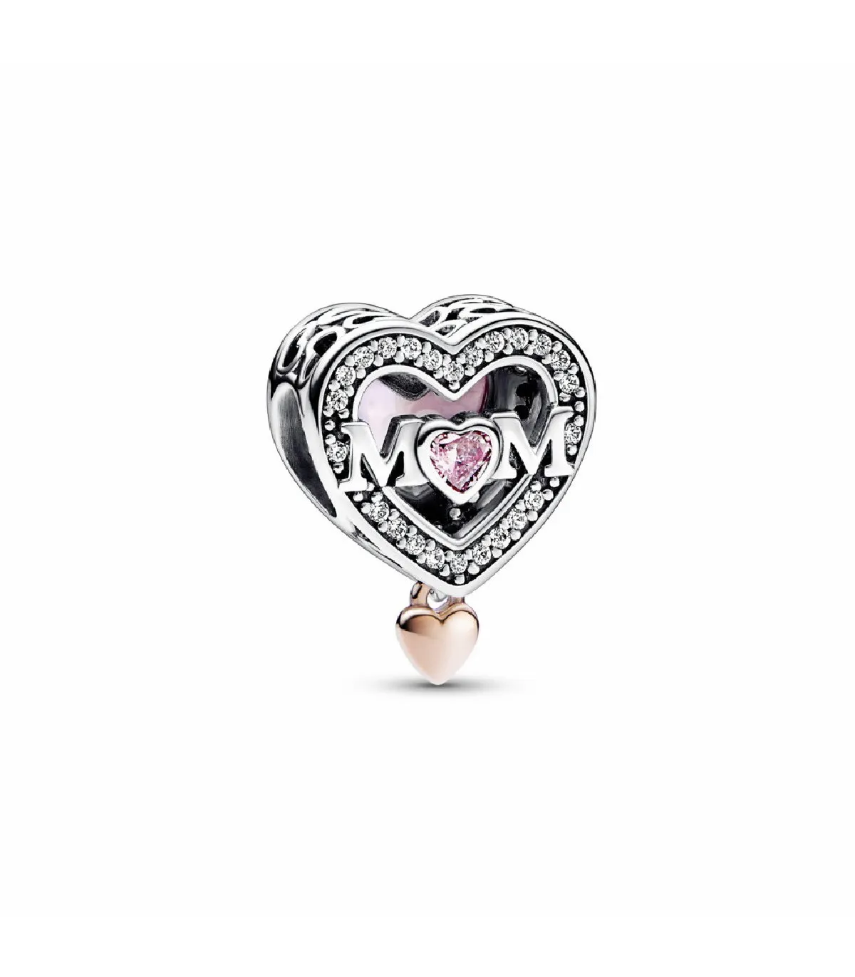 Charm Pandora Mamá & Corazón Dos Tonos - 782653C01