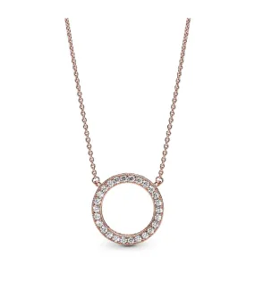 collar pandora circonita cúbica en pandora rose - 580515CZ