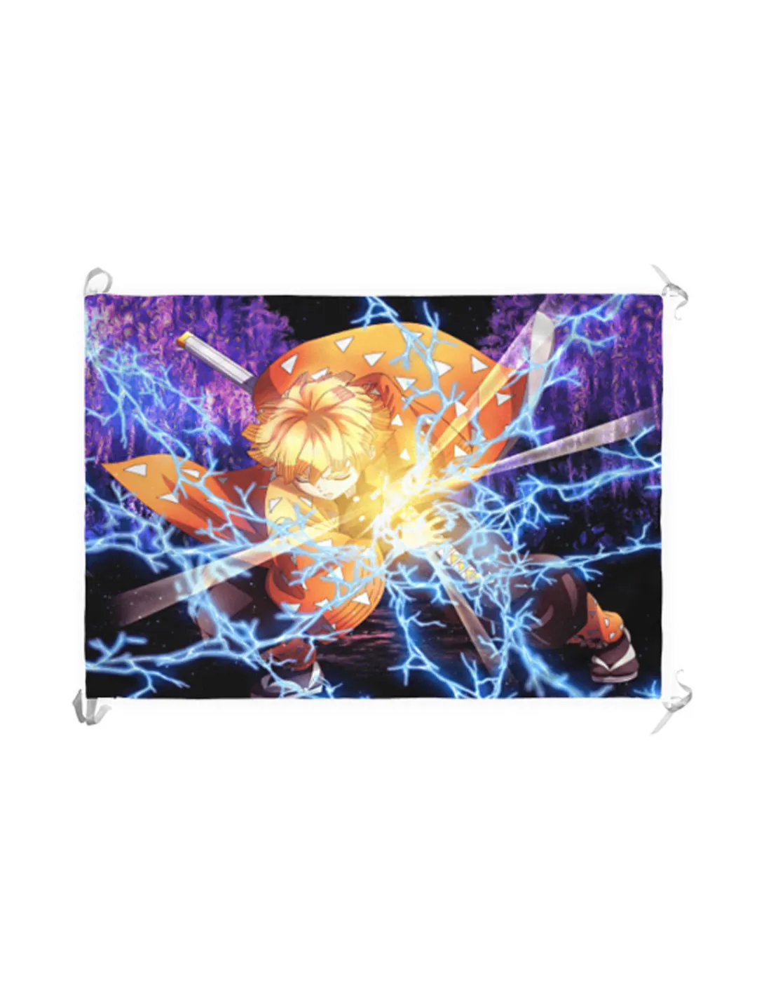 Estandarte-Bandera Demon Slayer de Zenitsu Agatsuma (70x100 cms.)