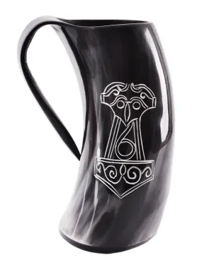 Jarra vikinga Mjolnir Martillo de Thor, 650-800 ml.