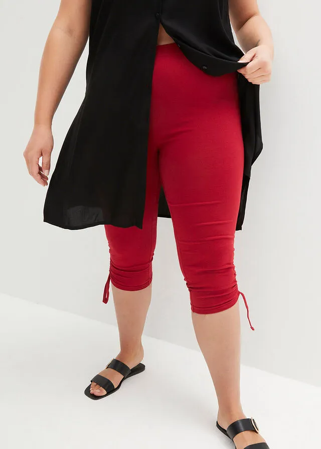 Leggings capri Rojo oscuro