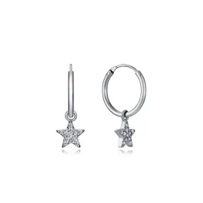 Pendientes Viceroy Jewels de plata de ley con estrella y circonitas